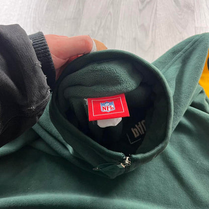 VINTAGE Y2K NFL PACKERS QUARTER ZIP FLEECE SWEATSHIRT GREEN
