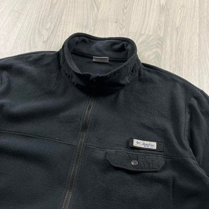 VINTAGE Y2K COLUMBIA ZIP UP FLEECE BLACK