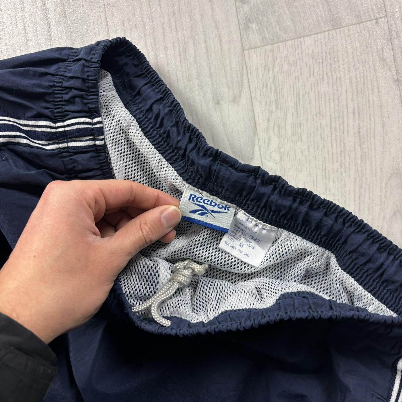 VINTAGE Y2K REEBOKBAGGY TRACKSUIT BOTTOMS NAVY