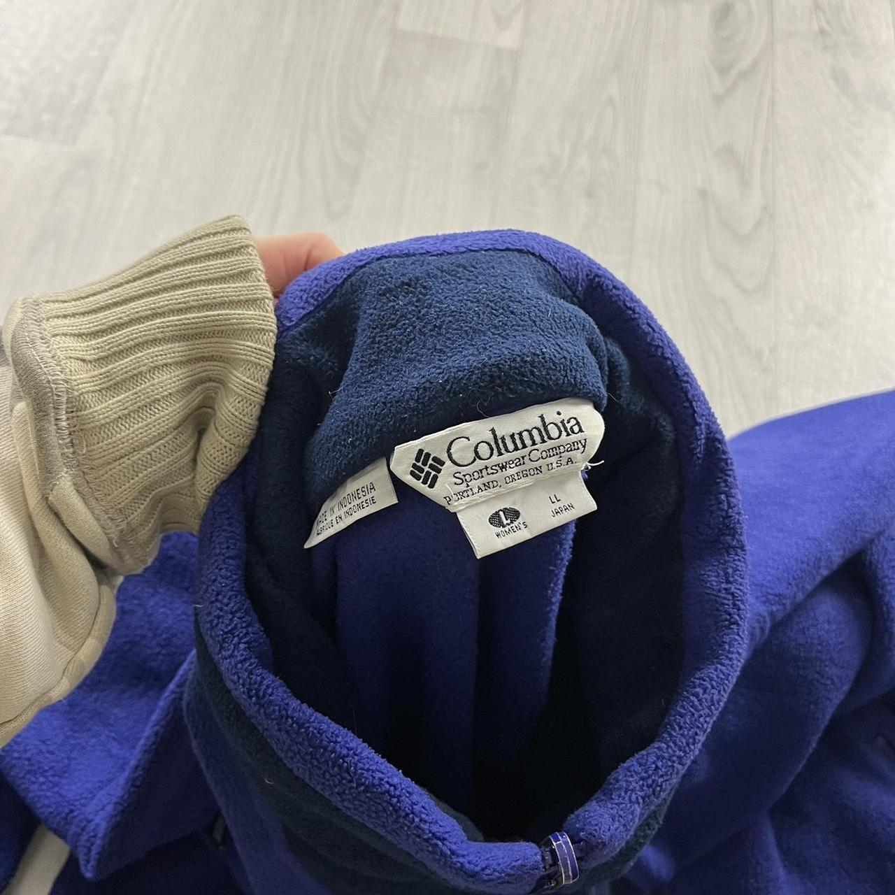 VINTAGE Y2K COLUMBIA ZIP UP TECHNICAL SKI FLEECE PURPLE