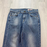 VINTAGE Y2K GAS LOW RISE SLIM BOOTCUT JEANS LIGHT BLUE