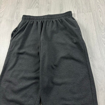 VINTAGE 00s CHAMPION BAGGY COTTON SWEATPANTS CHARCOAL GREY