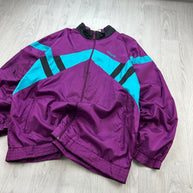 VINTAGE 90s ADIDAS FUNKY WINDBREAKER JACKET PURPLE