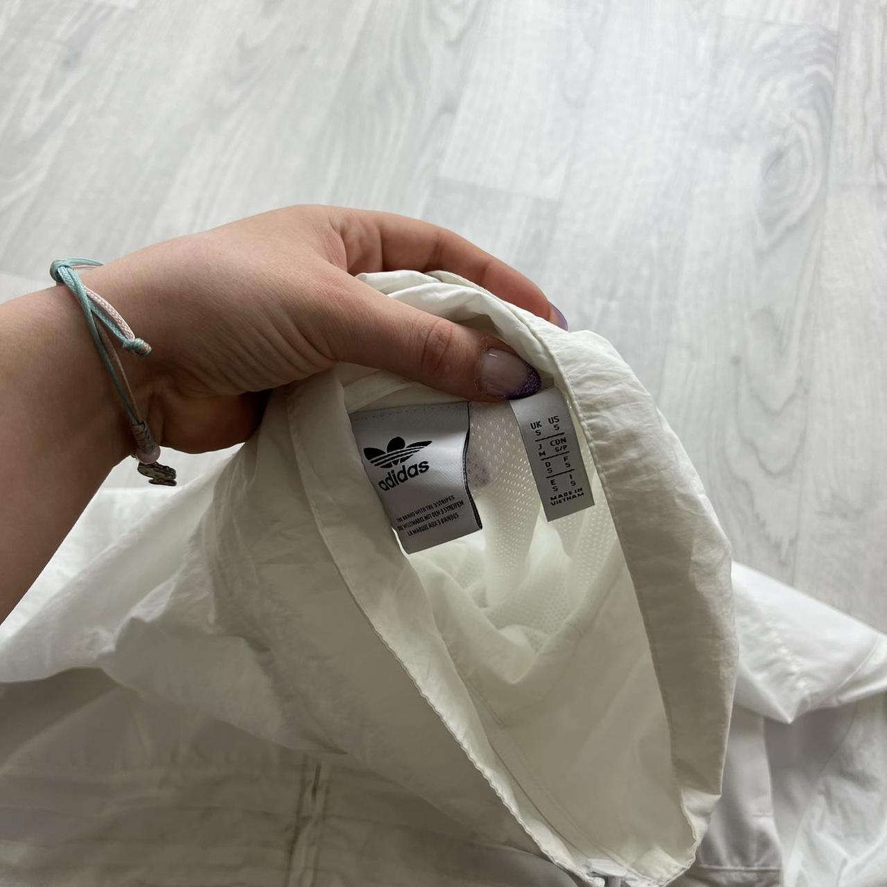 VINTAGE Y2K ADIDAS WINDBREAKER TRACK JACKET WHITE