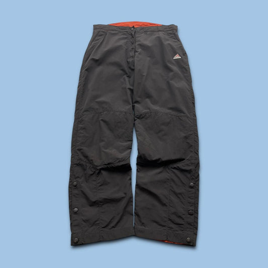 VINTAGE Y2K ADIDAS BAGGY UTILITY TRACKSUIT BOTTOMS BROWN
