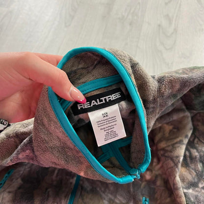 VINTAGE REALTREE ZIP UP FLEECE CAMO BLUE