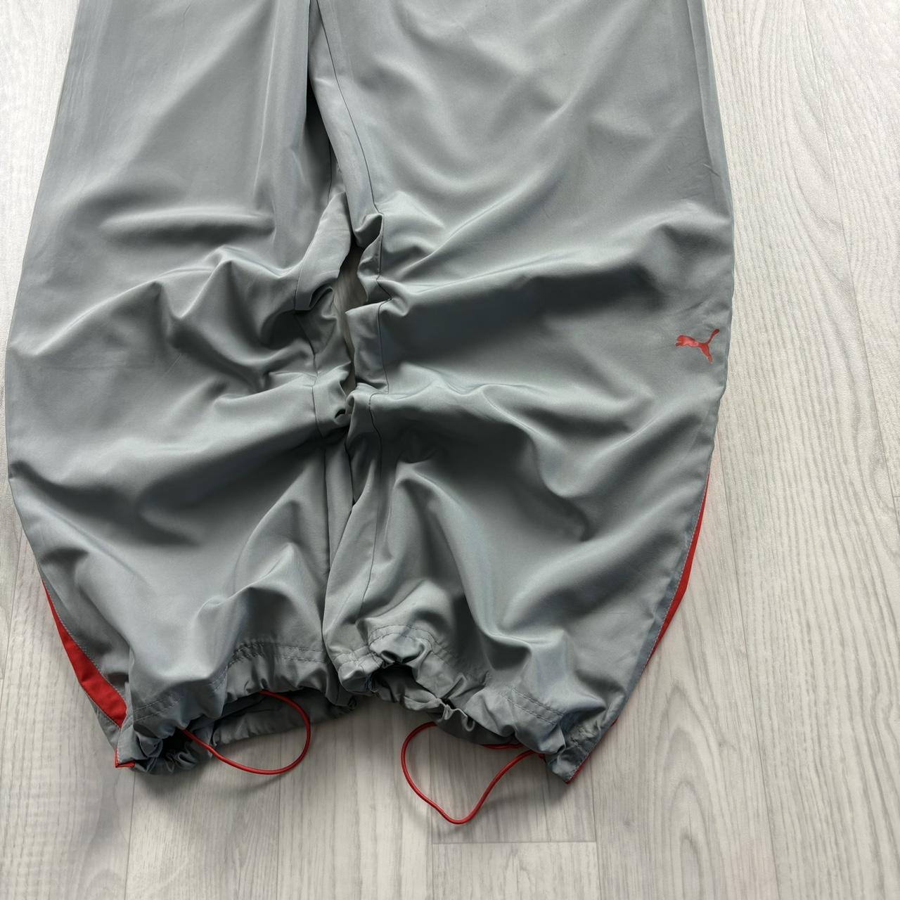 VINTAGE Y2K PUMA TECHNICAL BAGGY TRACKSUIT BOTTOMS GREY