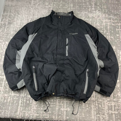 VINTAGE 00s COLUMBIA TECHNICAL UTILITY JACKET BLACK