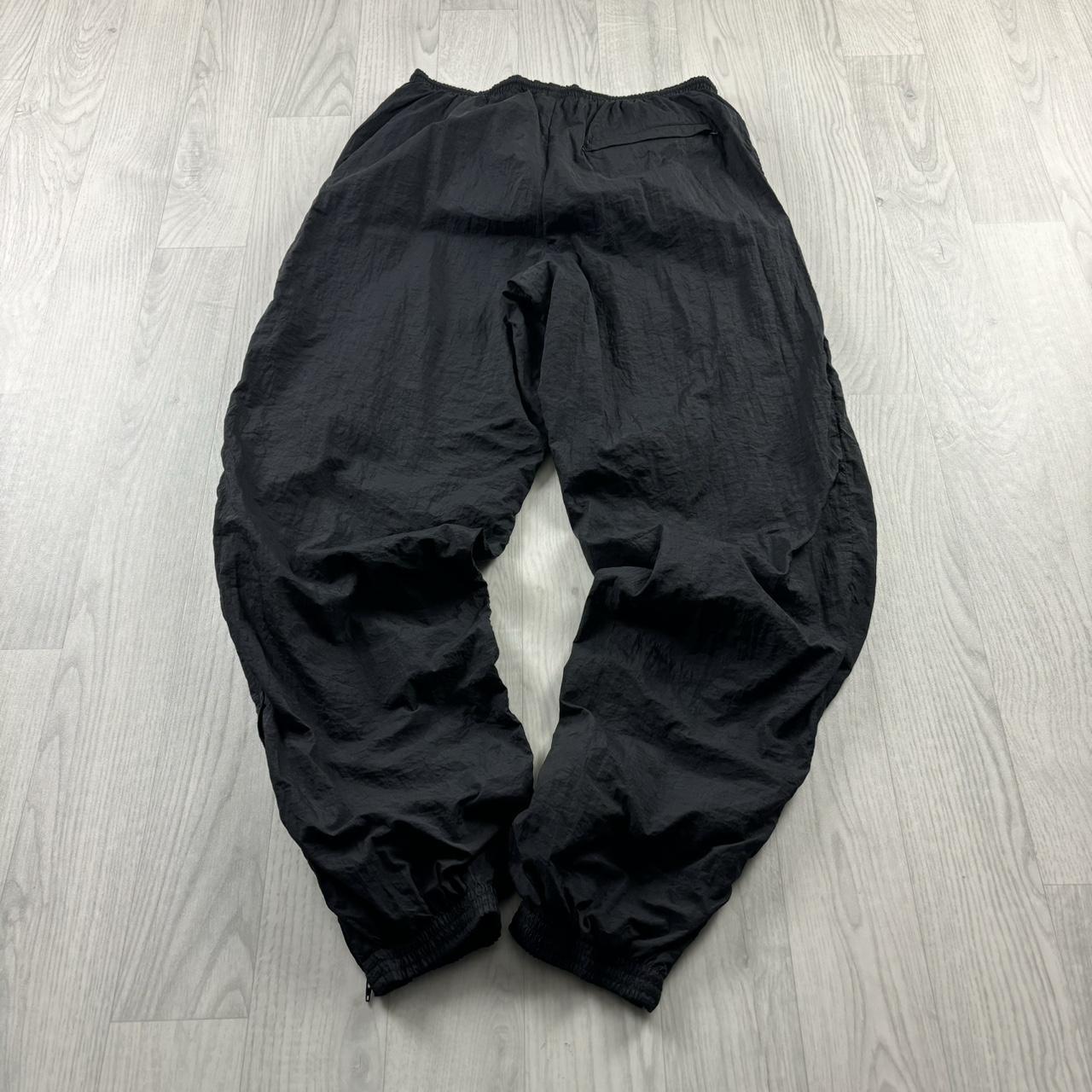 VINTAGE 90s NIKE BAGGY TRACKSUIT BOTTOMS BLACK