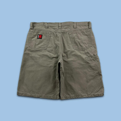 VINTAGE WRANGLER BAGGY CARPENTER JORTS BEIGE (38w)