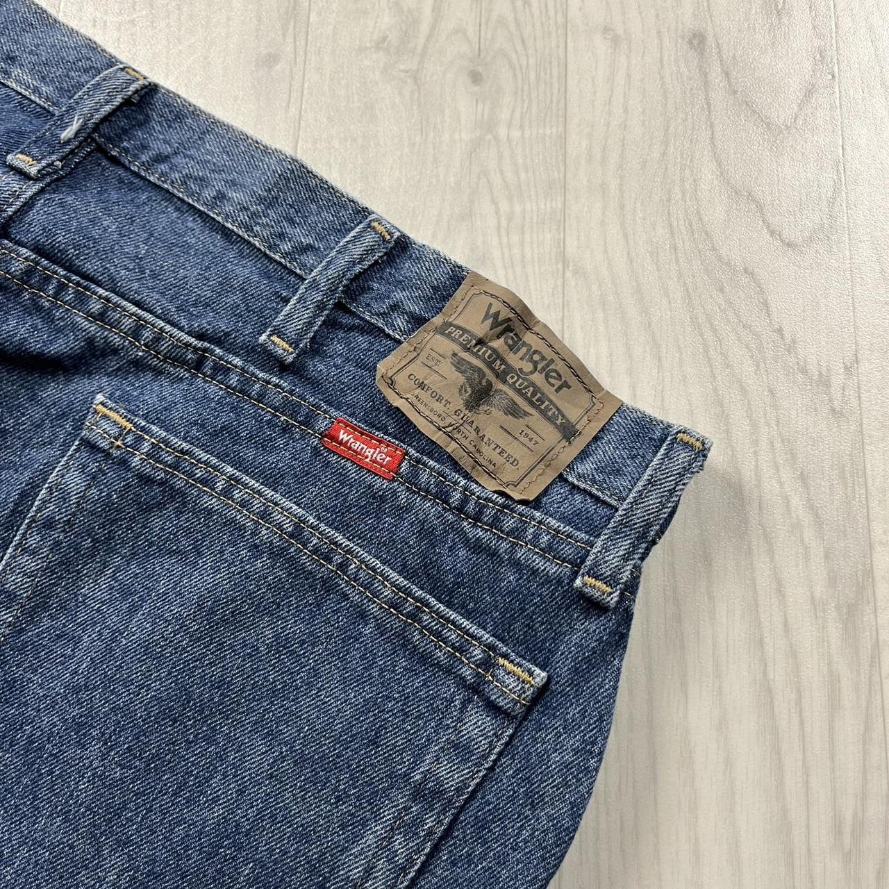 VINTAGE 00s WRANGLER BAGGY LOOSE CARPENTER JORTS NAVY