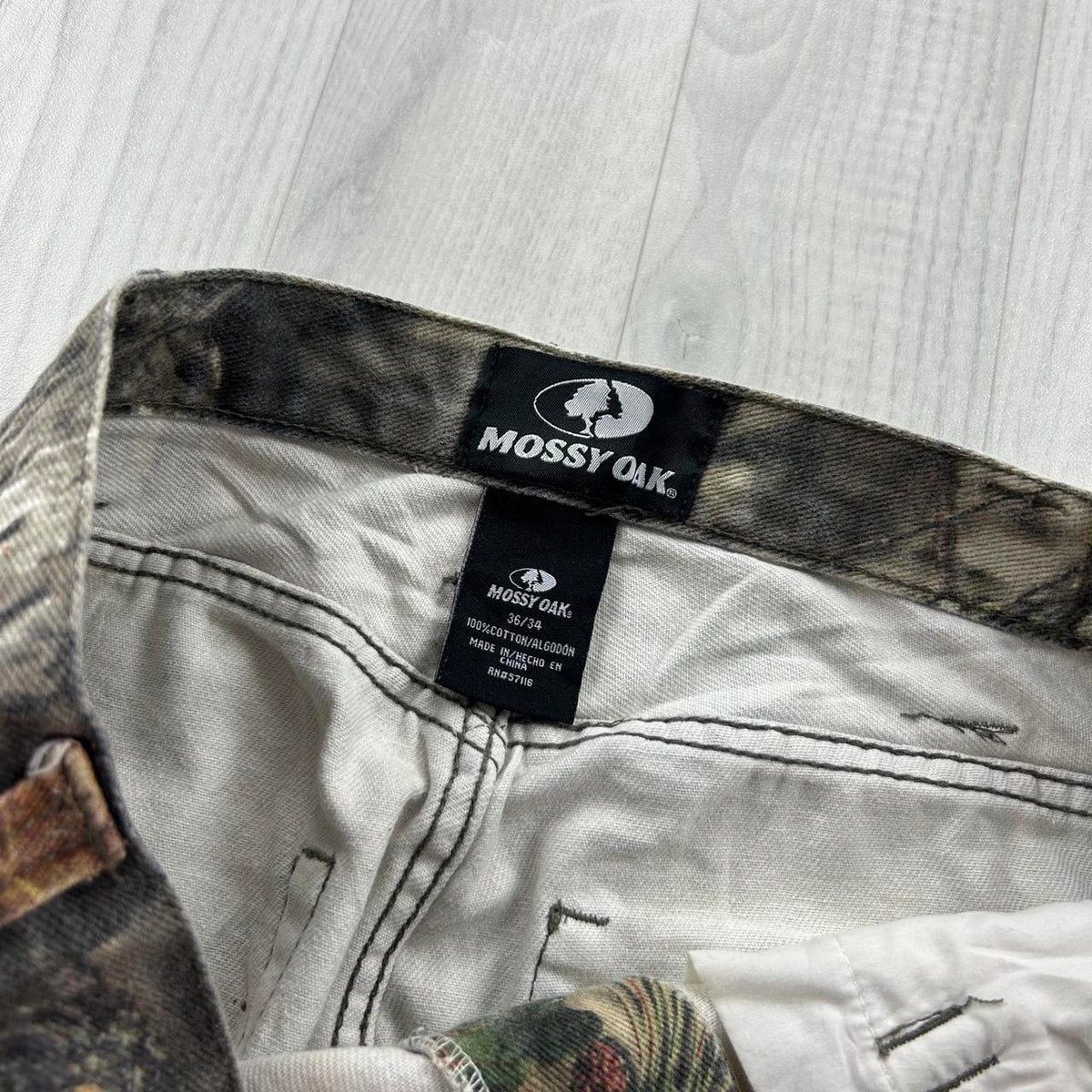 VINTAGE MOSSY OAK BAGGY CAMO TROUSERS