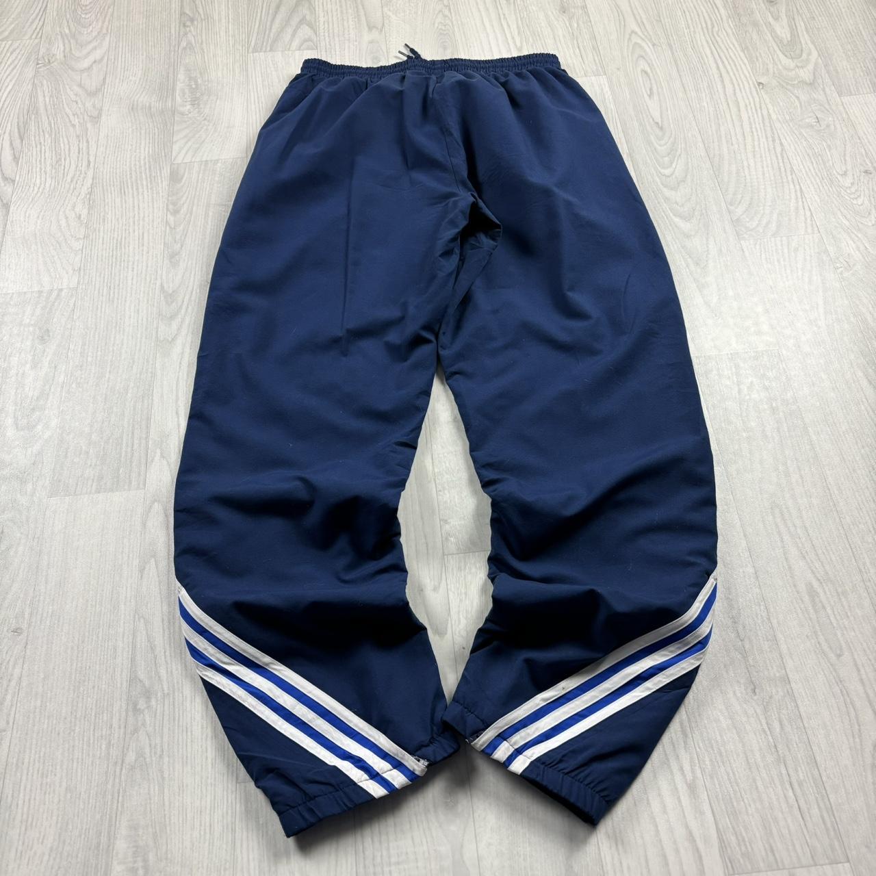 VINTAGE Y2K ADIDAS BAGGY TRACKSUIT BOTTOMS NAVY