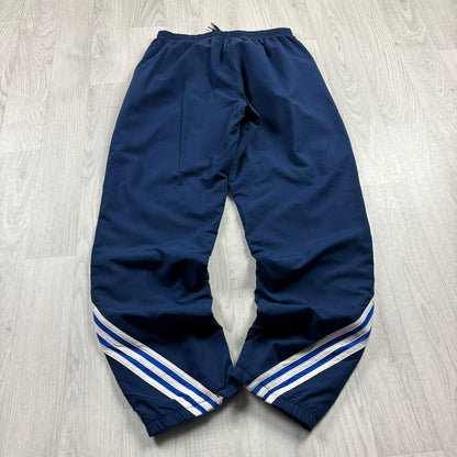 VINTAGE Y2K ADIDAS BAGGY TRACKSUIT BOTTOMS NAVY