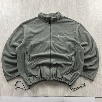 VINTAGE Y2K COLUMBIA ZIP UP FLEECE GREY