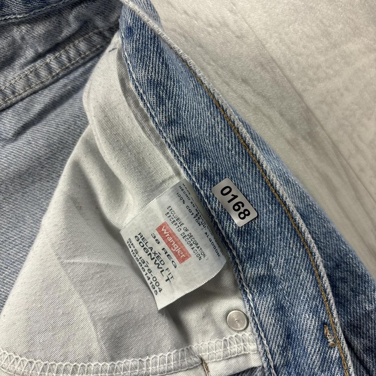 VINTAGE 00s WRANGLER BAGGY LOOSE JORTS BLUE