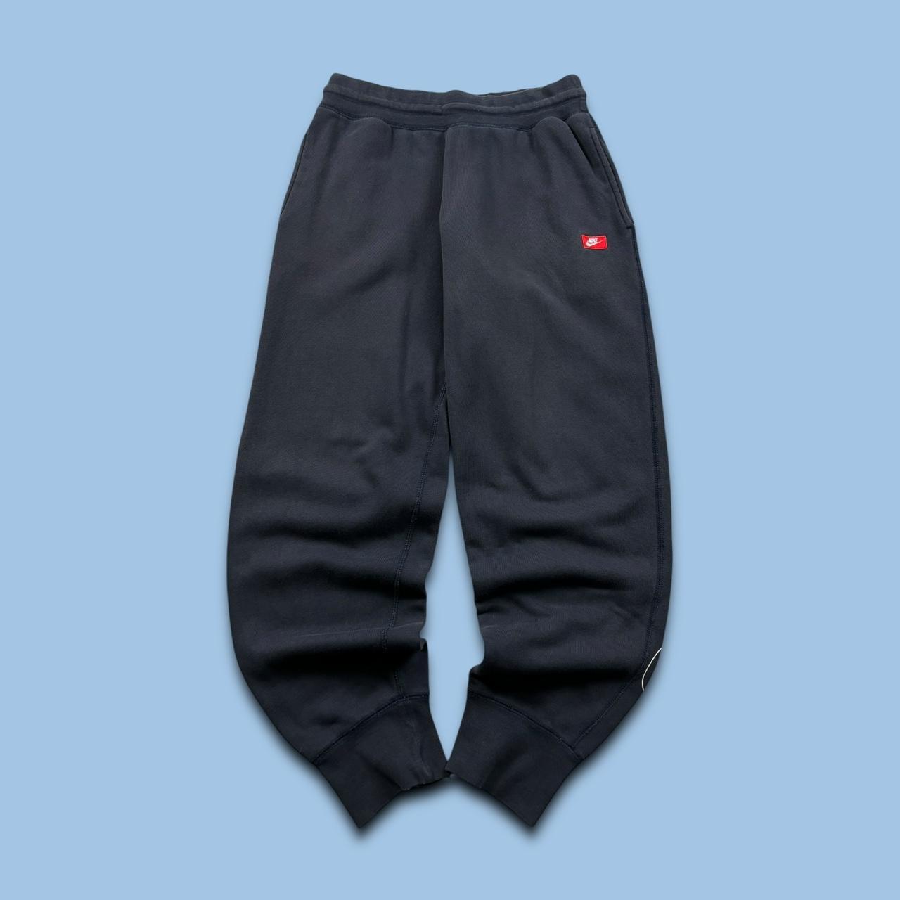 VINTAGE 00s NIKE BAGGY COTTON SWEATPANTS NAVY