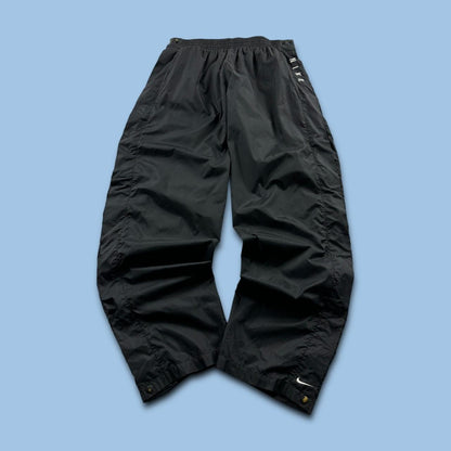 VINTAGE 90s NIKE BAGGY TRACKSUIT BOTTOMS BLACK