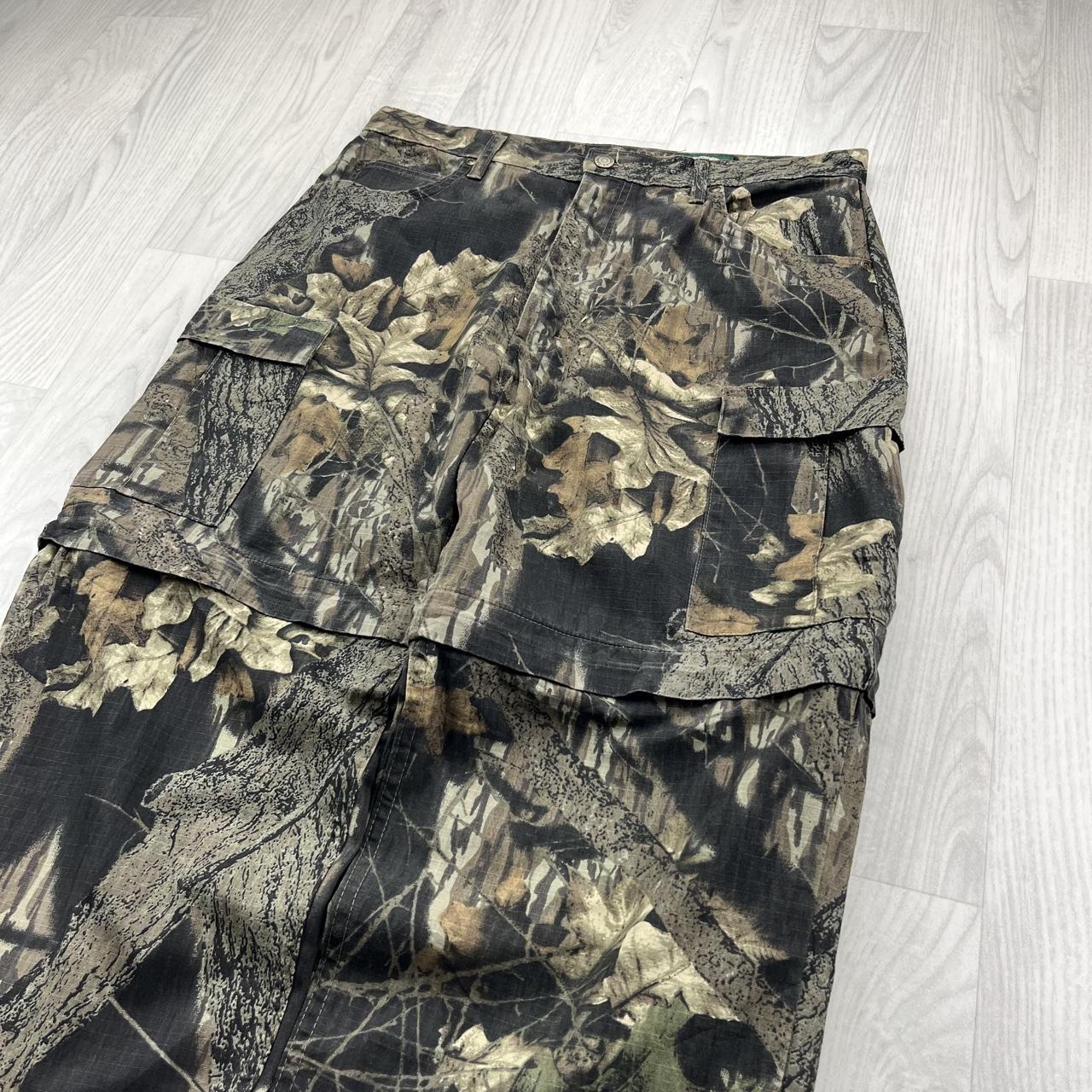 VINTAGE CABELAS REALTREE BAGGY CAMO ZIP OFF CARGO PANTS