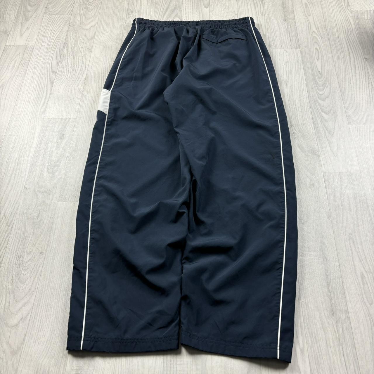 VINTAGE Y2K NIKE WIDE LEG BAGGY TRACKSUIT BOTTOMS NAVY