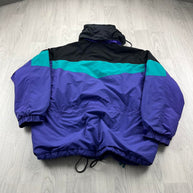 VINTAGE 90s COLUMBIA TECHNICAL PADDED SKI JACKET PURPLE