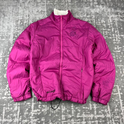 VINTAGE 00s COLUMBIA PUFFER JACKET PINK