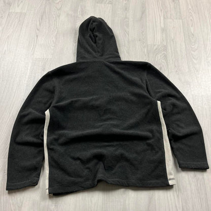 VINTAGE Y2K REEBOK ZIP FLEECE HOODIE GREY