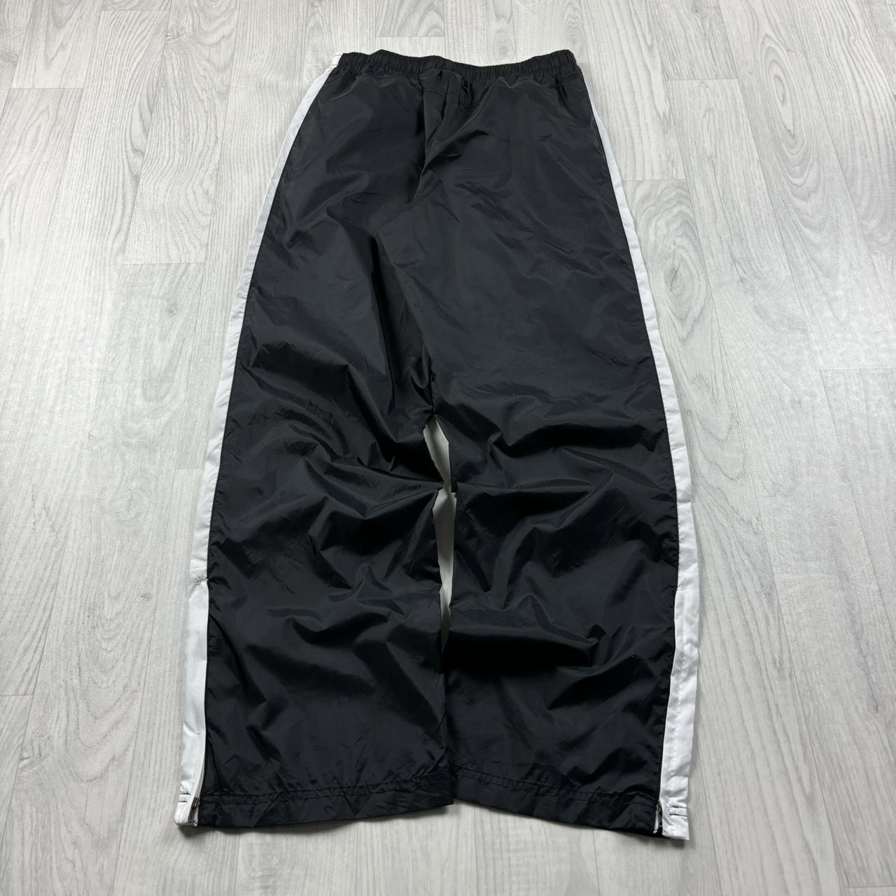 VINTAGE Y2K NIKE BAGGY SHELL TRACKSUIT BOTTOMS BLACK