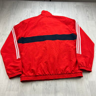 VINTAGE Y2K ADIDAS WINDBREAKER TRACK JACKET RED