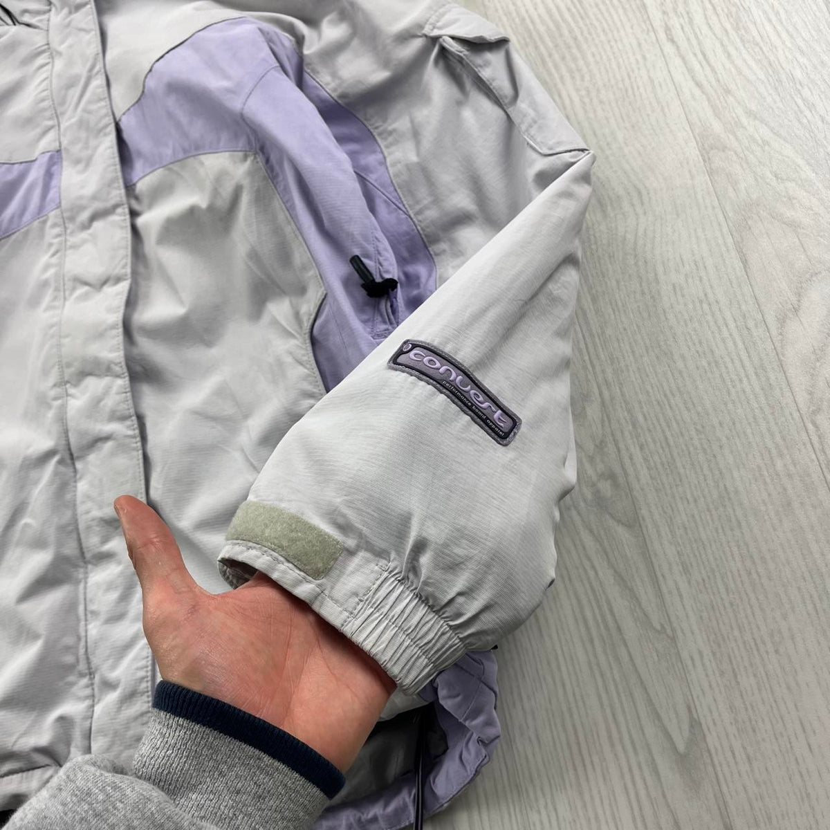 VINTAGE Y2K COLUMBIA TECHNICAL UTILITY SKI JACKET WHITE / LILAC