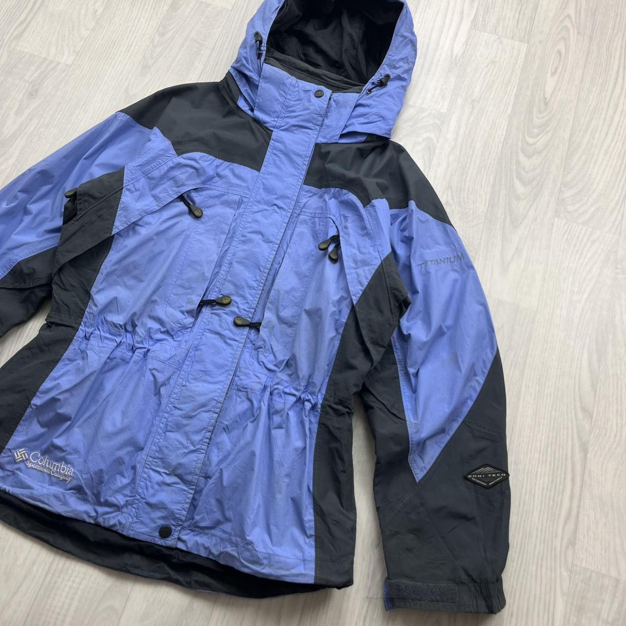 VINTAGE 00s COLUMBIA TECHNICAL SKI JACKET BLUE GREY