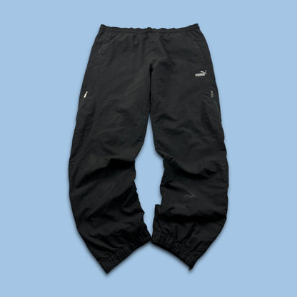 VINTAGE Y2K PUMA BAGGY TRACKSUIT BOTTOMS BLACK