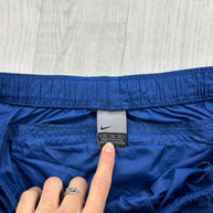 VINTAGE Y2K NIKE WIDE LEG UTILITY TRACKSUIT BOTTOMS BLUE