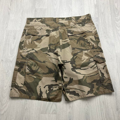 VINTAGE Y2K WRANGLER BAGGY CAMO CARGO SHORTS