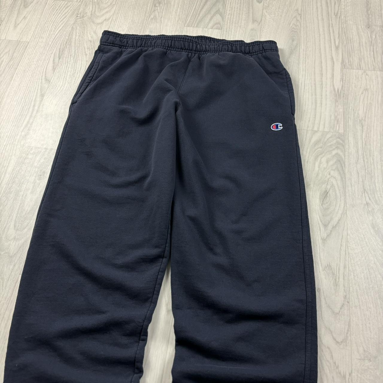 VINTAGE 00s CHAMPION BAGGY COTTON SWEATPANTS NAVY