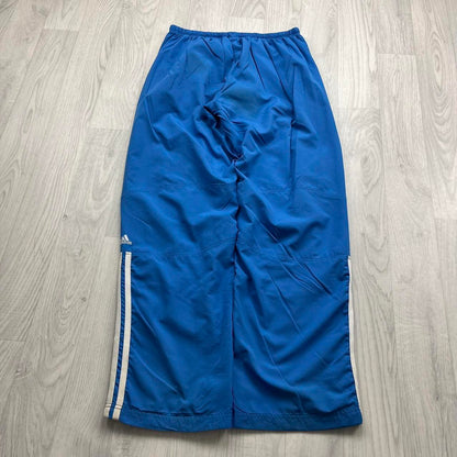 VINTAGE Y2K ADIDAS BAGGY TRACKSUIT BOTTOMS BLUE