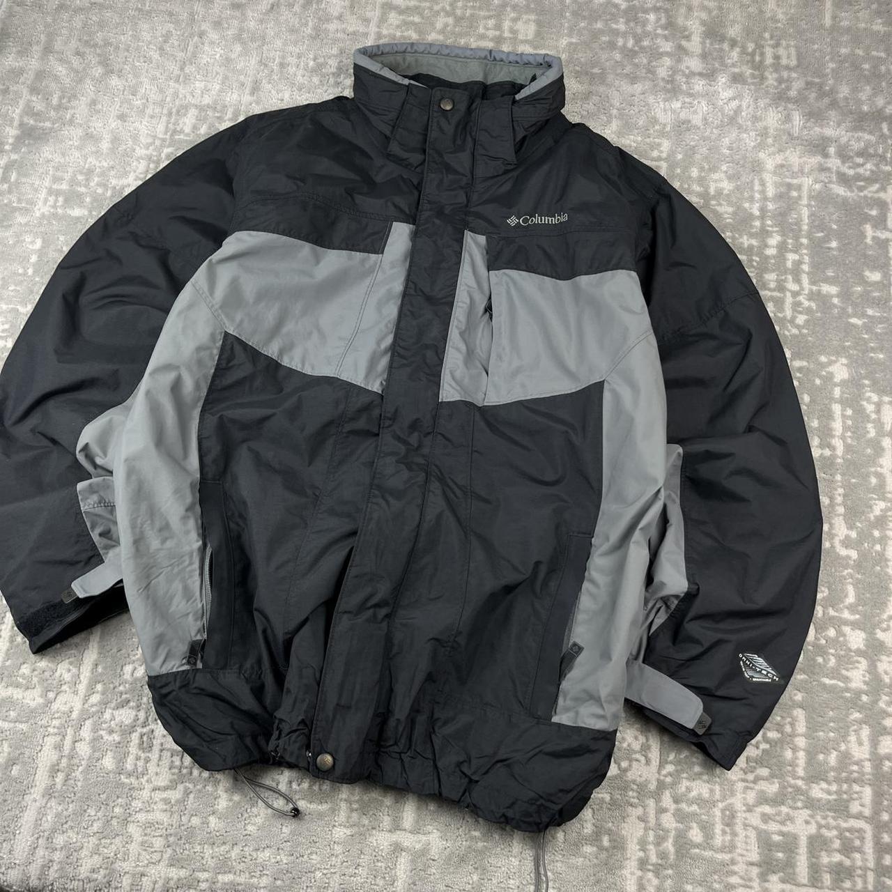 VINTAGE 00s COLUMBIA TECHNICAL WATERPROOF JACKET BLACK