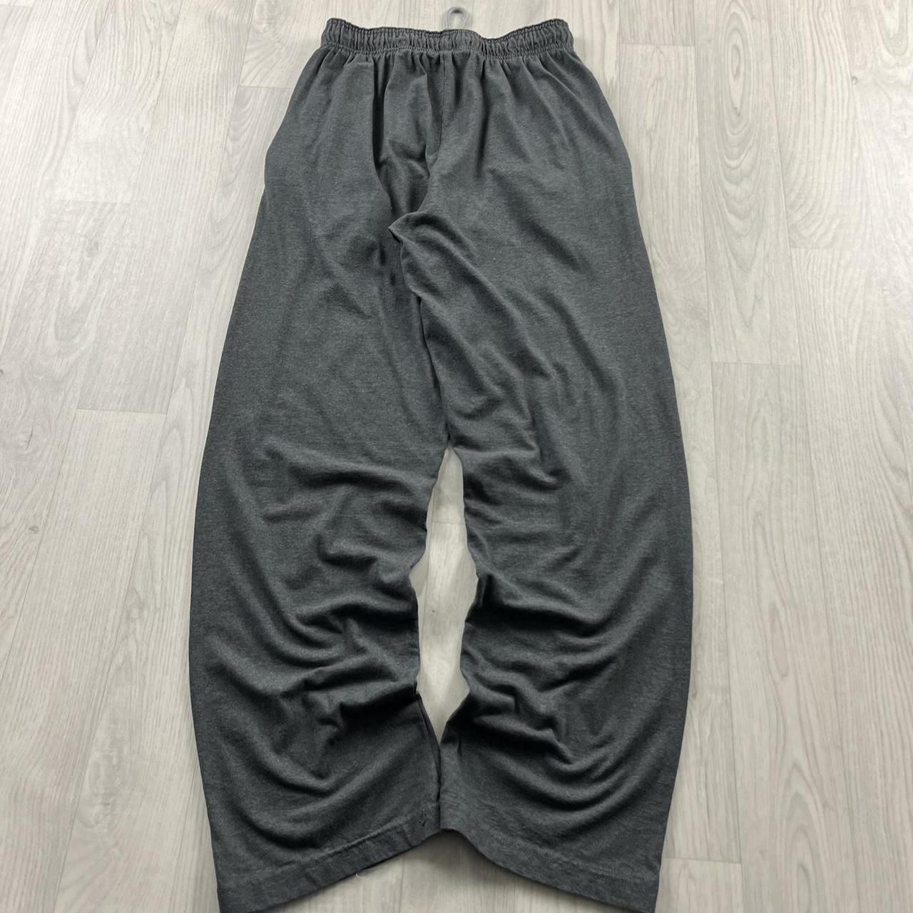VINTAGE 00s CHAMPION LIGHTWEIGHT BAGGY COTTON SWEATPANTS GREY
