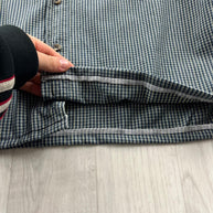 VINTAGE 00s COLUMBIA CHECKERED CROPPED LONG SLEEVE BUTTON UP SHIRT