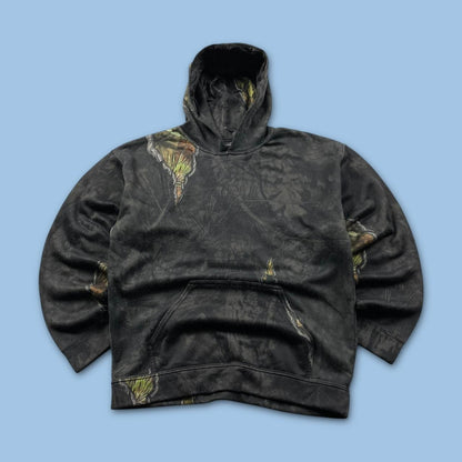 VINTAGE REALTREE MOSSY OAK HOODIE CAMO BLACK
