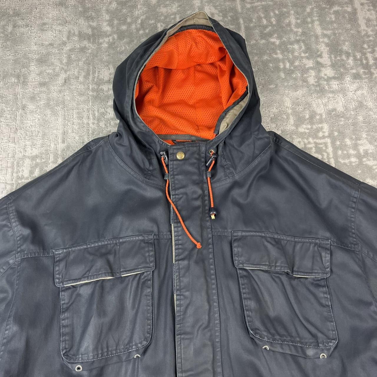 VINTAGE Y2K GAP TECHNICAL UTILITY HOODED WADING JACKET NAVY