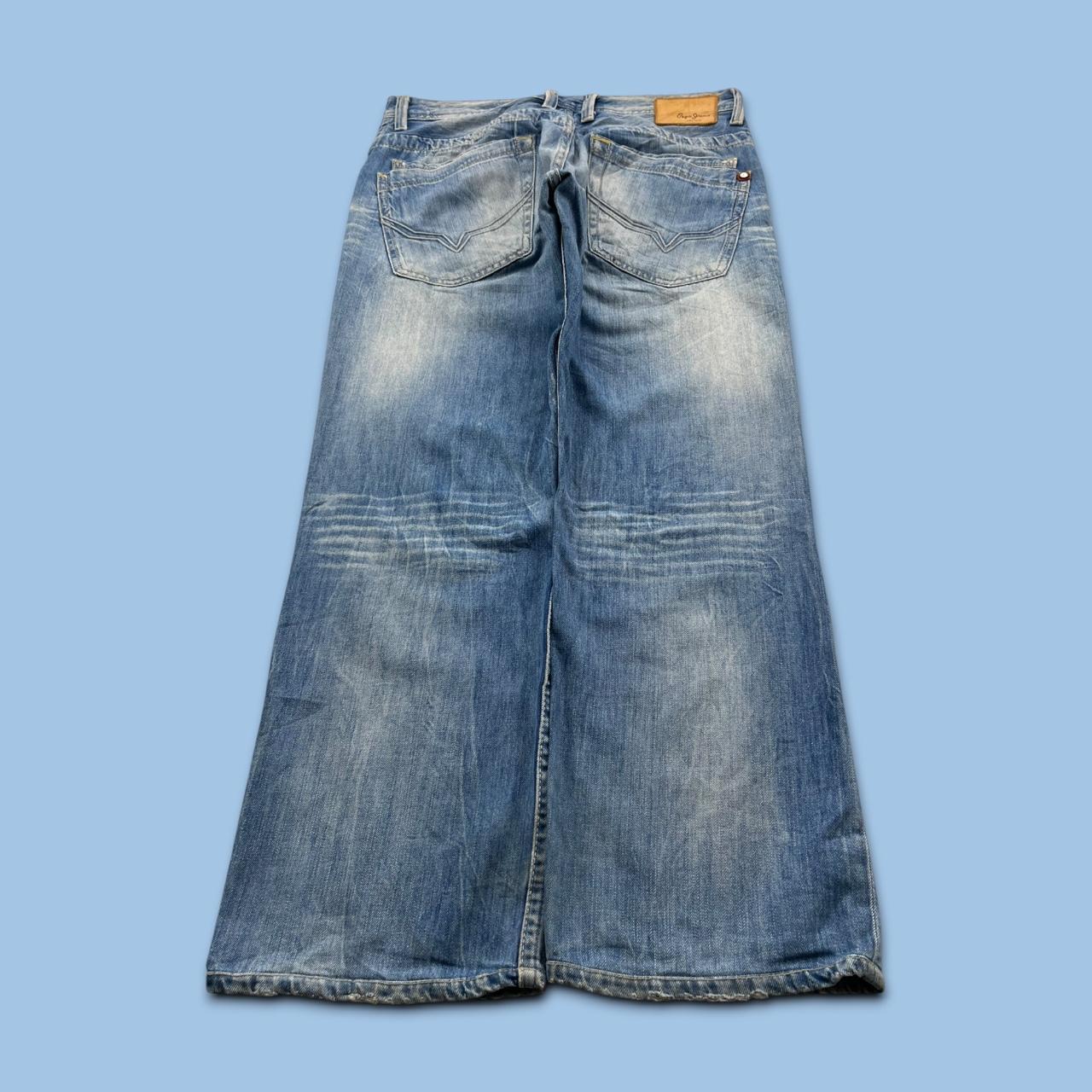 VINTAGE Y2K PEPE JEANS STRAIGHT LEG JEANS BLUE