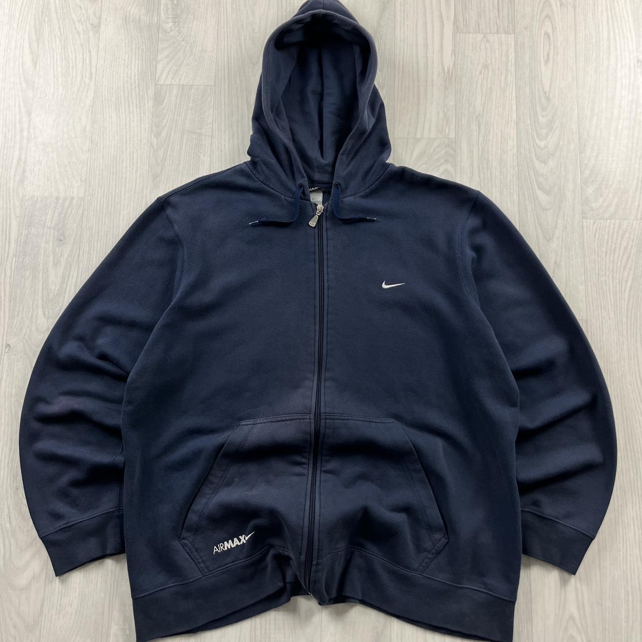 VINTAGE Y2K NIKE ZIP HOODIE NAVY