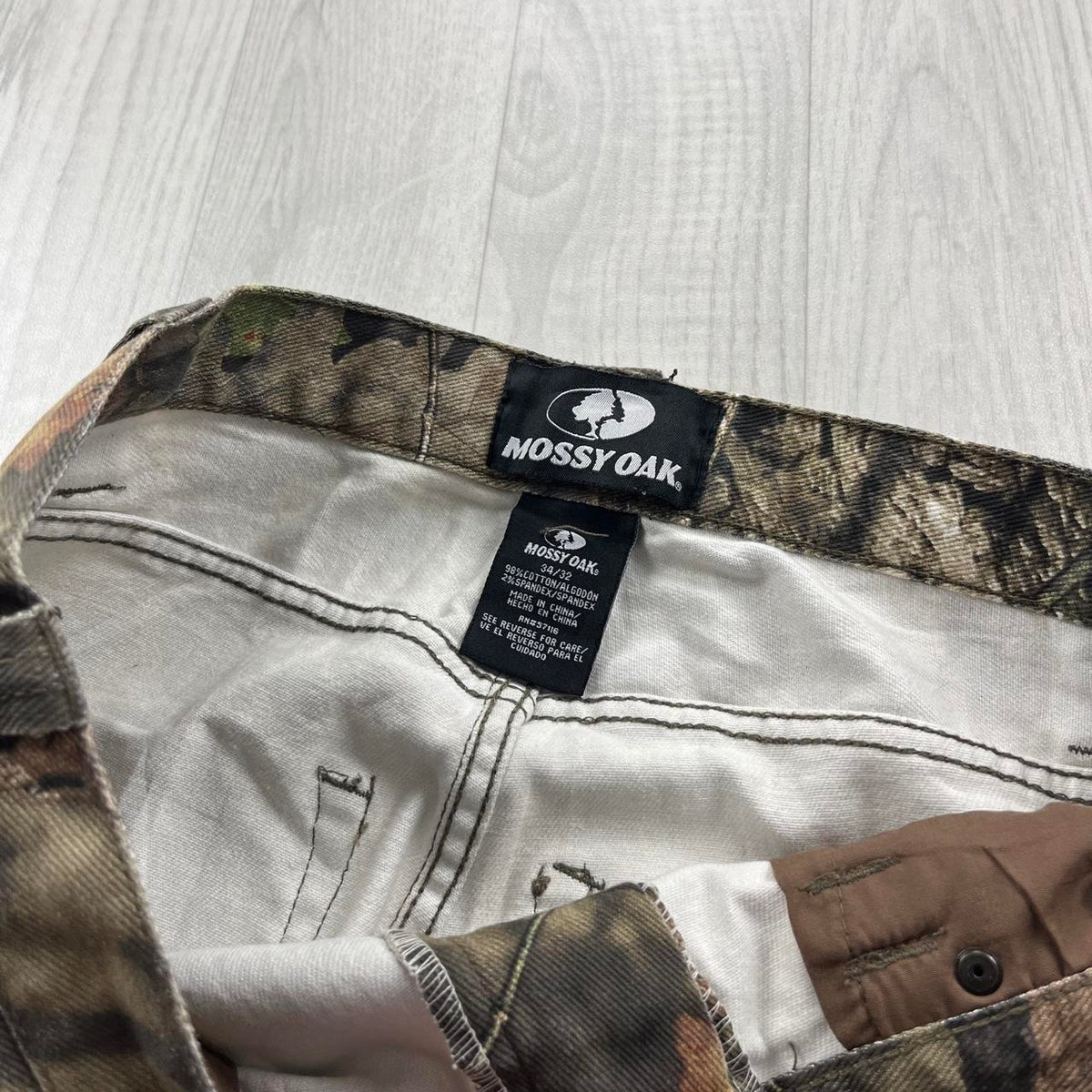 VINTAGE MOSSY OAK BAGGY CAMO TROUSERS