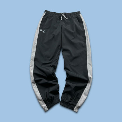 UNDER ARMOUR BAGGY TRACKSUIT BOTTOMS BLACK