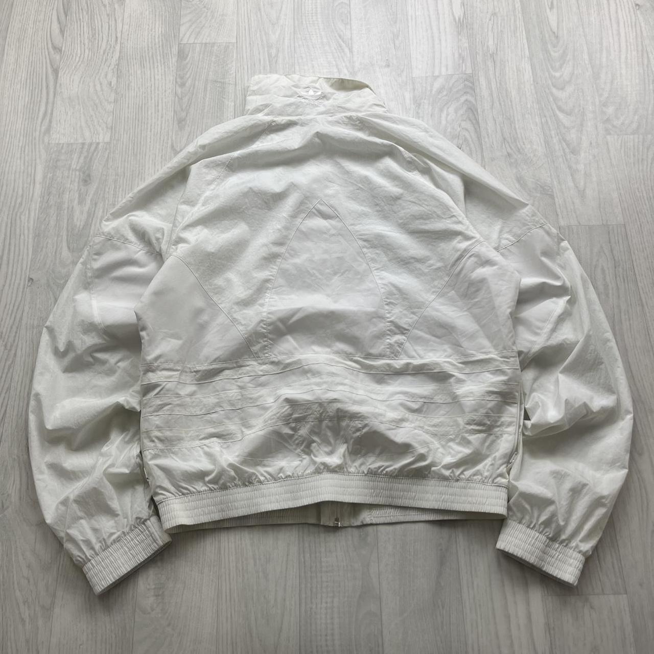 VINTAGE Y2K ADIDAS WINDBREAKER TRACK JACKET WHITE