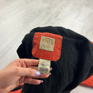 VINTAGE Y2K BERNE HOODED ACTIVE WORKWEAR BOMBER JACKET ORANGE