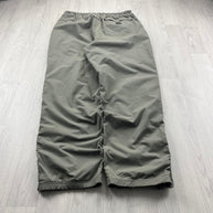 VINTAGE Y2K NAUTICA BAGGY WATERPROOF TRACKSUIT BOTTOMS KHAKI
