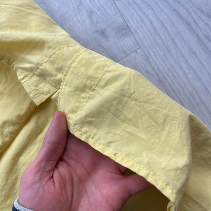 VINTAGE Y2K COLUMBIA UTILITY SHORT SLEEVE SHIRT YELLOW