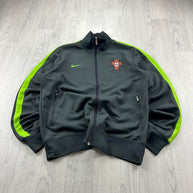 2012/13 NIKE PORTUGAL FOOTBALL TRACK JACKET GREY / GREEN